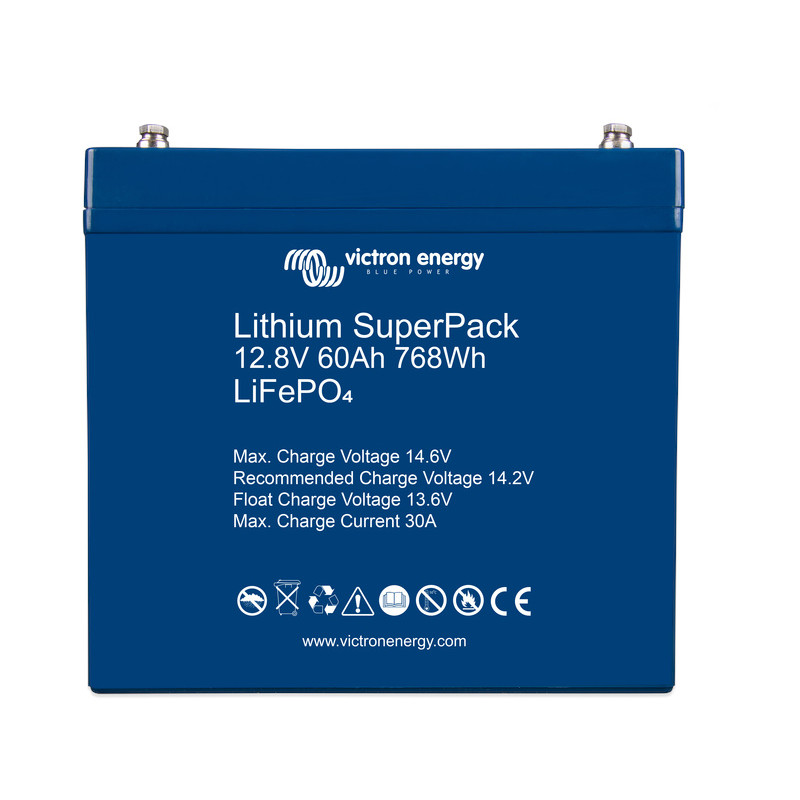 Lithium SuperPack 12,8V 60Ah (M6) high performance battery