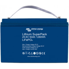 Lithium SuperPack 25,6V 50Ah (M8) high performance battery