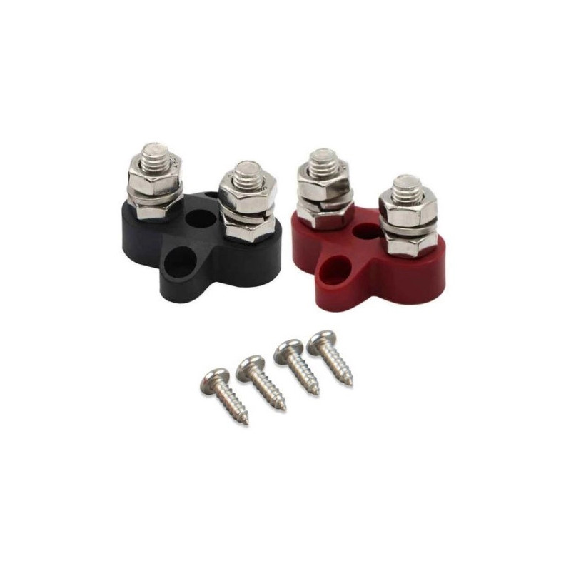 Dual Terminal Stud M8-linked komplekts (1 red/1 black)