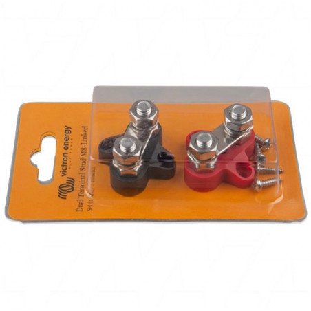 Dual Terminal Stud M8-linked komplekts (1 red/1 black)