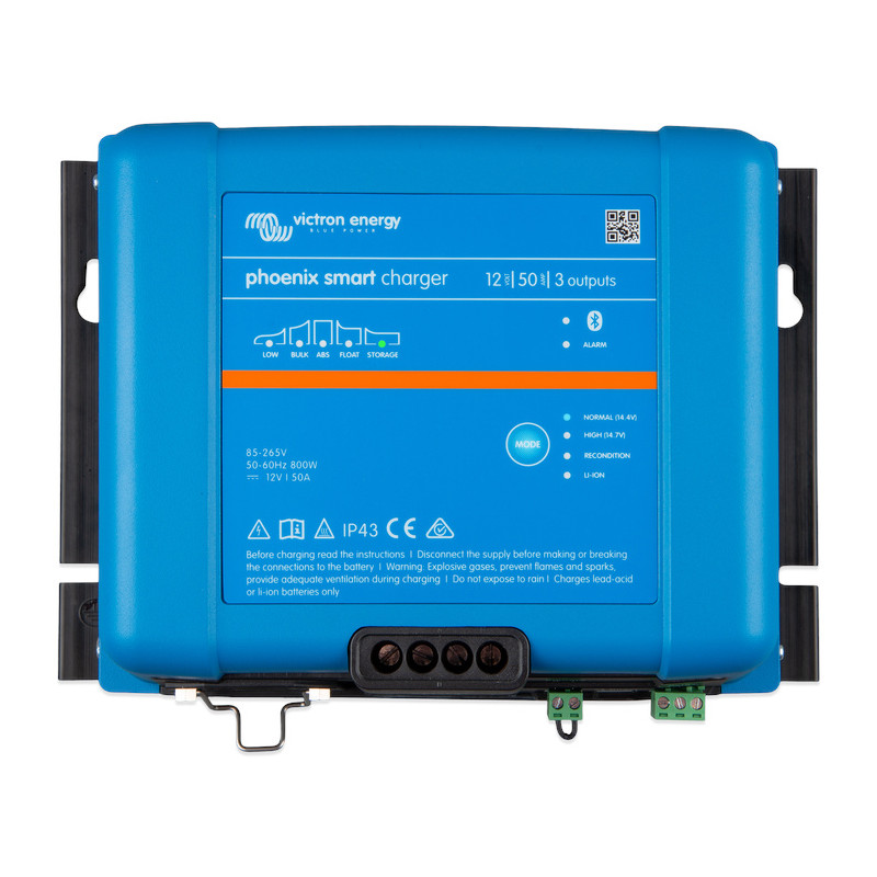 Phoenix Smart IP43 lādētājs 12V 50A (3 izejas) 120V-240V, PSC125053095 Phoenix Smart IP43 lādētājs 12V 50A (3 izejas) 120V-240V, PSC125053095