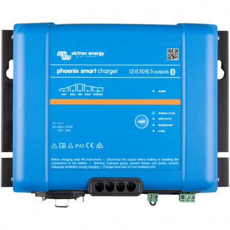 Phoenix Smart IP43 lādētājs 12V 30A (3 izejas) 120V-240V, PSC123053095