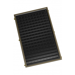 TS 400 flat-plate vacuum solar collector, absorber, safety solar glass