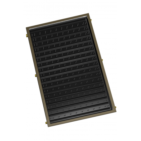 TS 400 flat-plate vacuum solar collector, absorber, safety solar glass