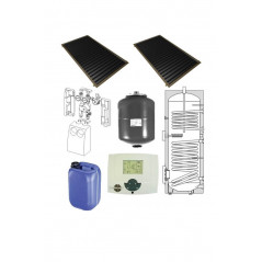2 solar collector system with boiler 200L