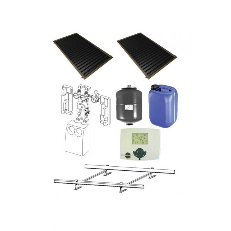 2 solar collector system