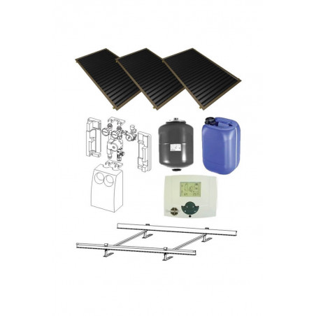 3 solar collector system