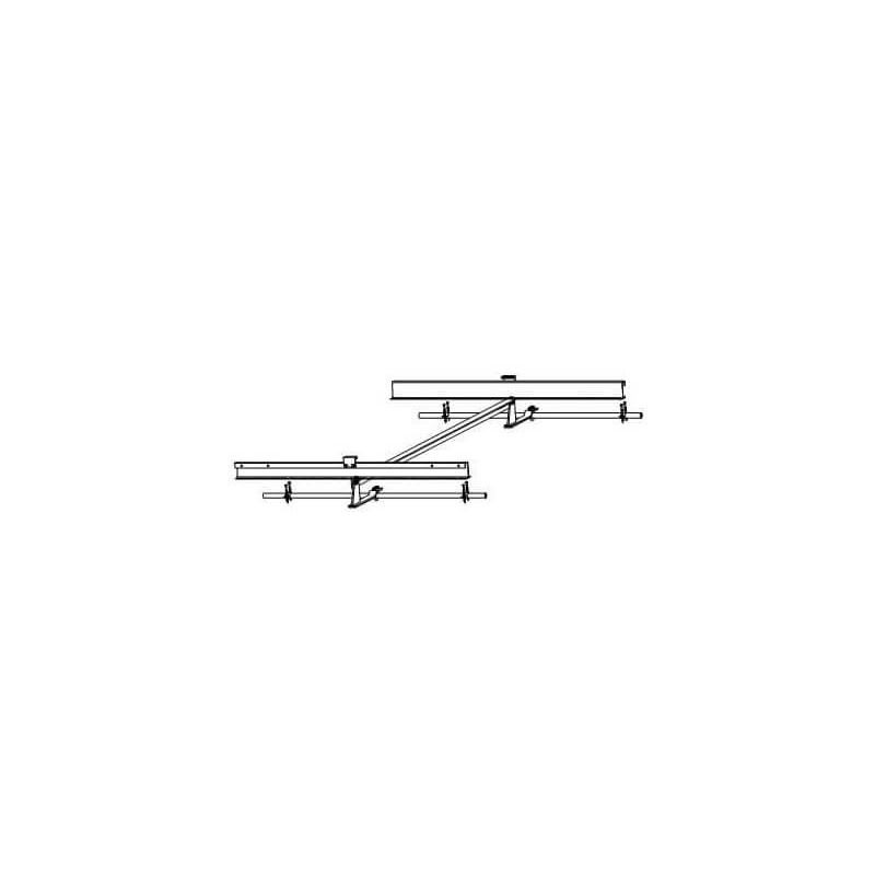 Bearing construction for tile roofs, 1 solar collector TS300 TS400