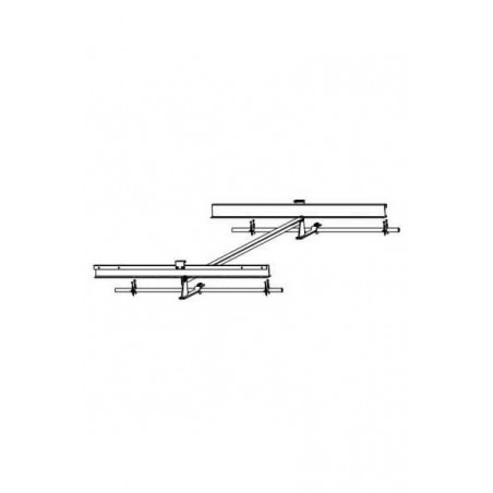 Bearing construction for tile roofs, 1 solar collector TS300 TS400