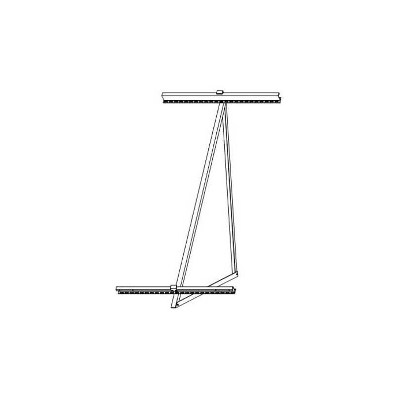 BC on horizontal surface, 1 solar collector TS300 or TS400