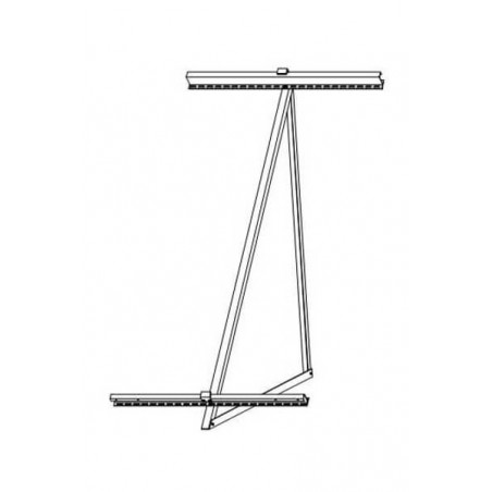 BC on horizontal surface, 1 solar collector TS300 or TS400