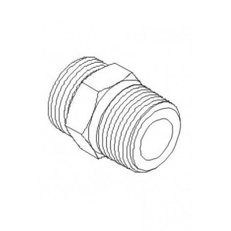 Transition outer thread G3/4'' to outer cone thread 3/4 inch