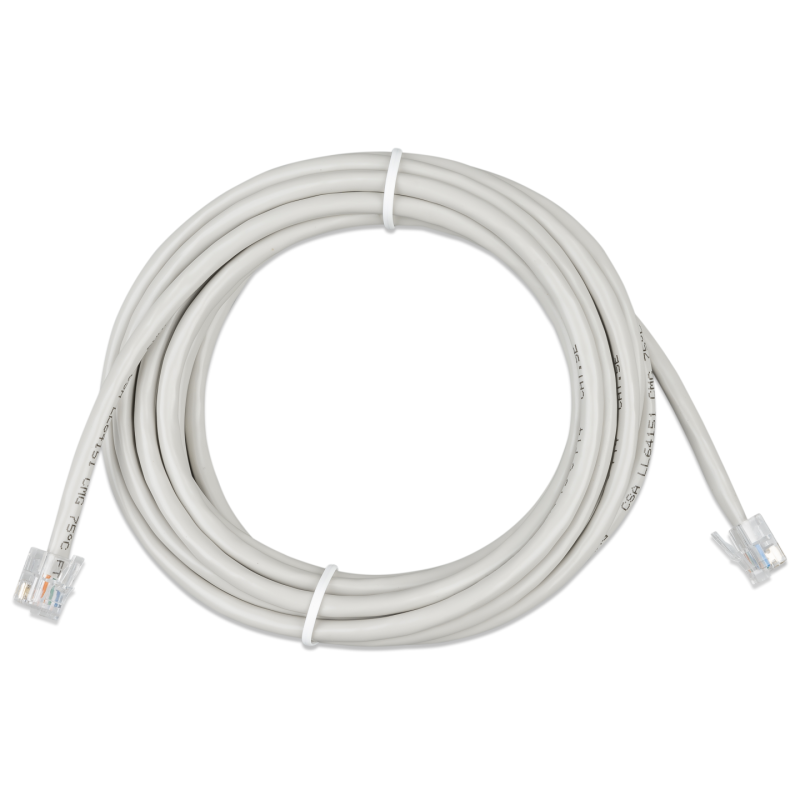 RJ12 UTP Cable 10 m, ASS030066101, Victron Energy