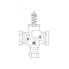 Three-way switching valve VC ZMF 6000/U HONEYWELL