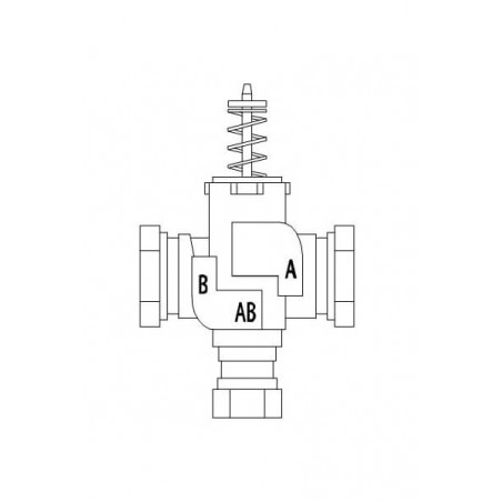 Three-way switching valve VC ZMF 6000/U HONEYWELL