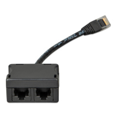 RJ45-splitter 1xRJ45 male/15cm cable/2xRJ45 female, ASS030065511,