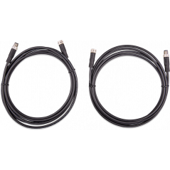 M8 circular connector Male/Female 3 pole cable 2m (bag of 2)
