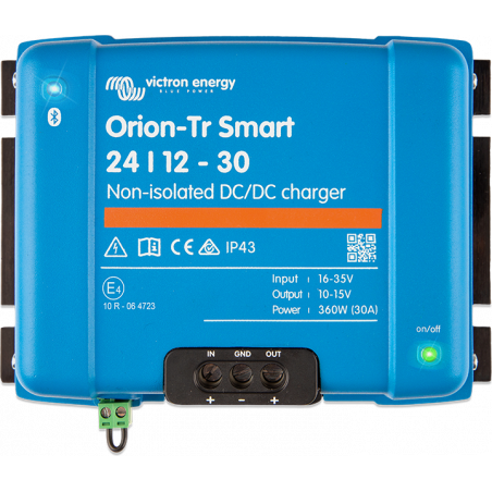 Orion-Tr Smart 12/12-30A (360W) Non-isolated DC-DC charger