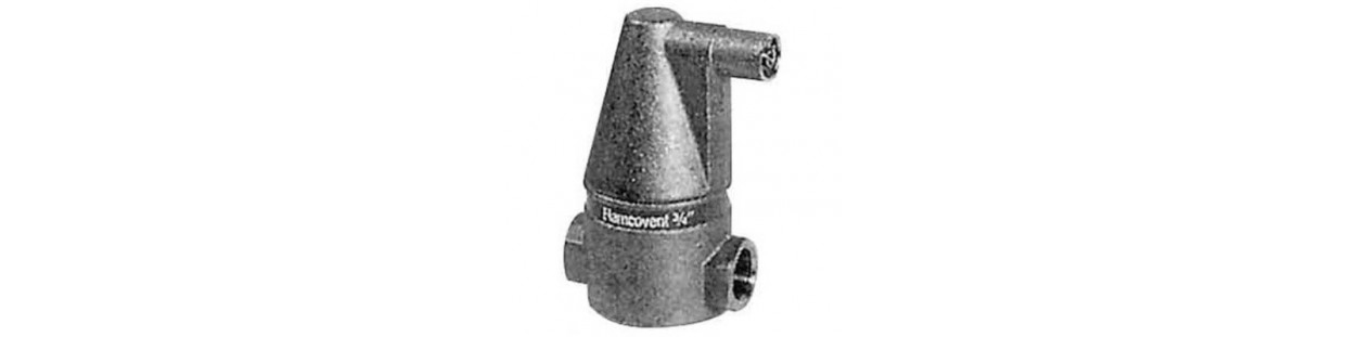 De-aerators for solar collector systems