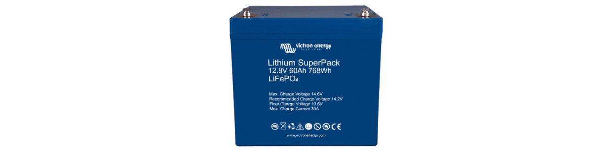Litija Superpack akumulatori ar integrētu BMS un drošības slēdzi