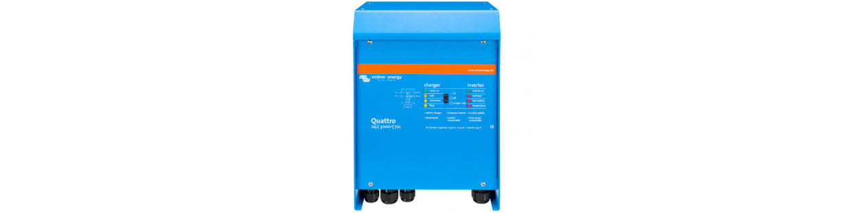 Quattro 24V 230V - invertors, lādētājs un ātrgaitas AC pārslēdzējs