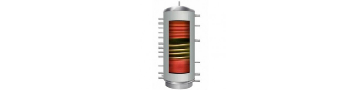 Boilers and storage tanks for solar collector systems