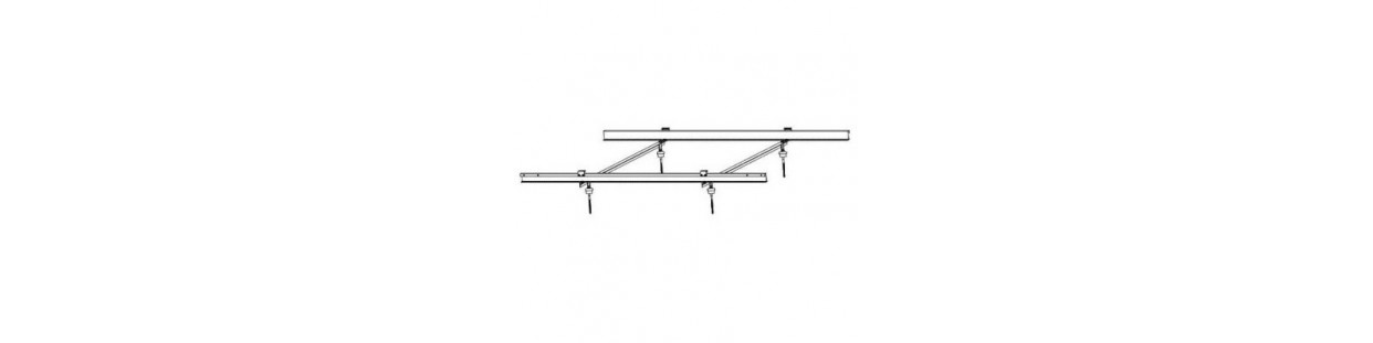 Load-bearing structures with combi-bolts for solar systems